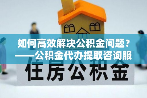 墨竹工卡如何高效解决公积金问题？——公积金代办提取咨询服务指南