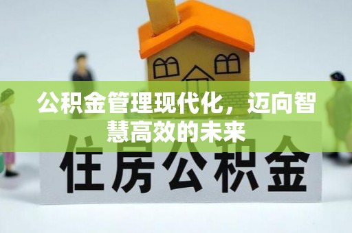 墨竹工卡公积金管理现代化，迈向智慧高效的未来